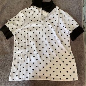NY&Co Heart Print Blouse